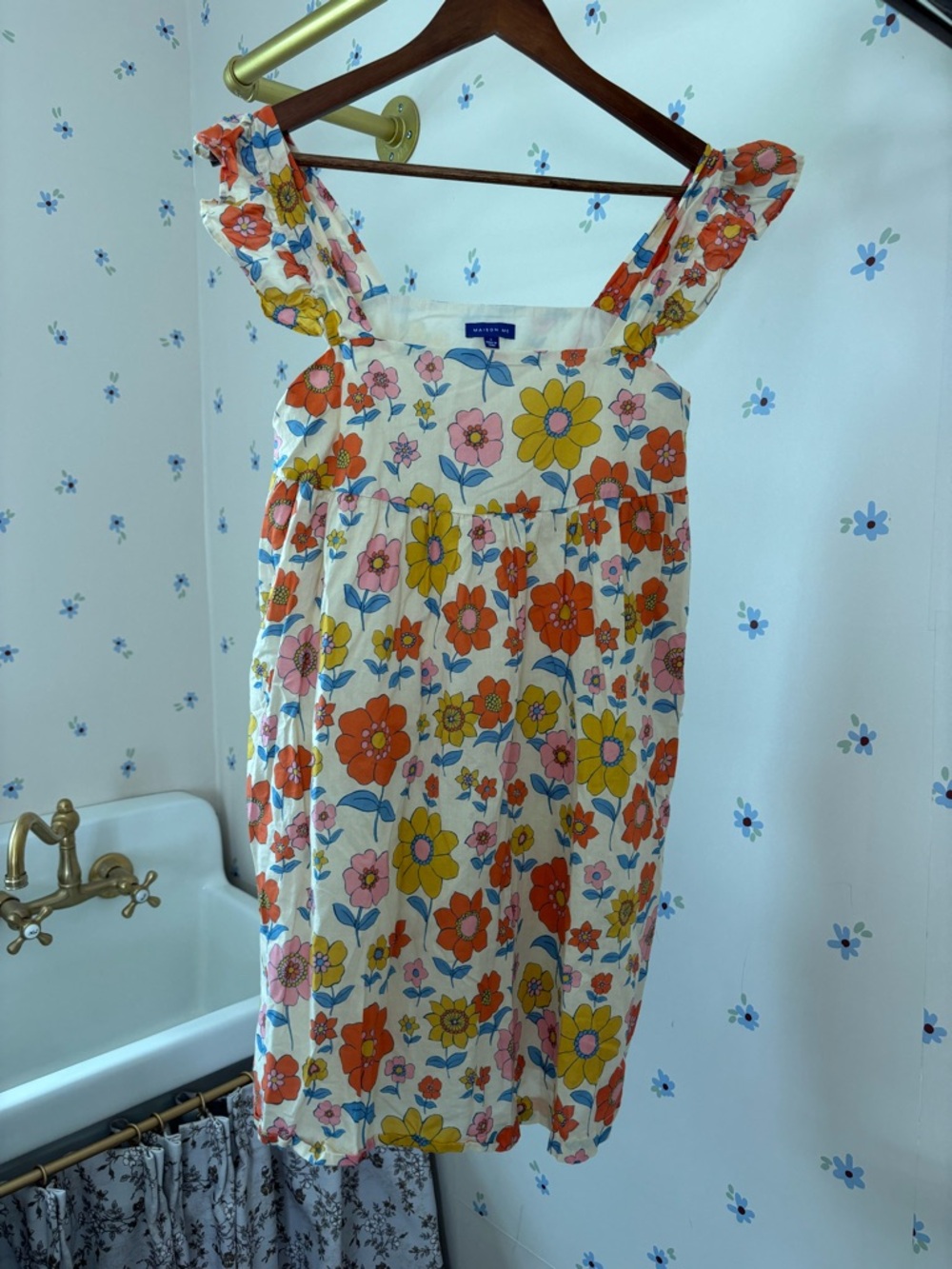 Maison Me Retro Flower Babydoll style Sundress